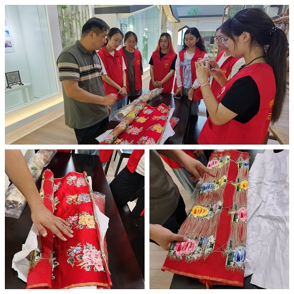 大学暑期“三下乡” | 南邮“织梦云锦”青春实践团参观周双喜工作室 亲手体验云锦制作工艺魅力